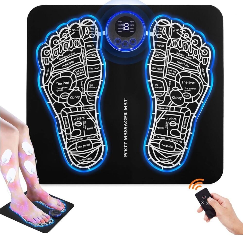 Foot Massager Mat with LED, 19 Intensity Levels,‎ Remote Control - Picture 5 of 5